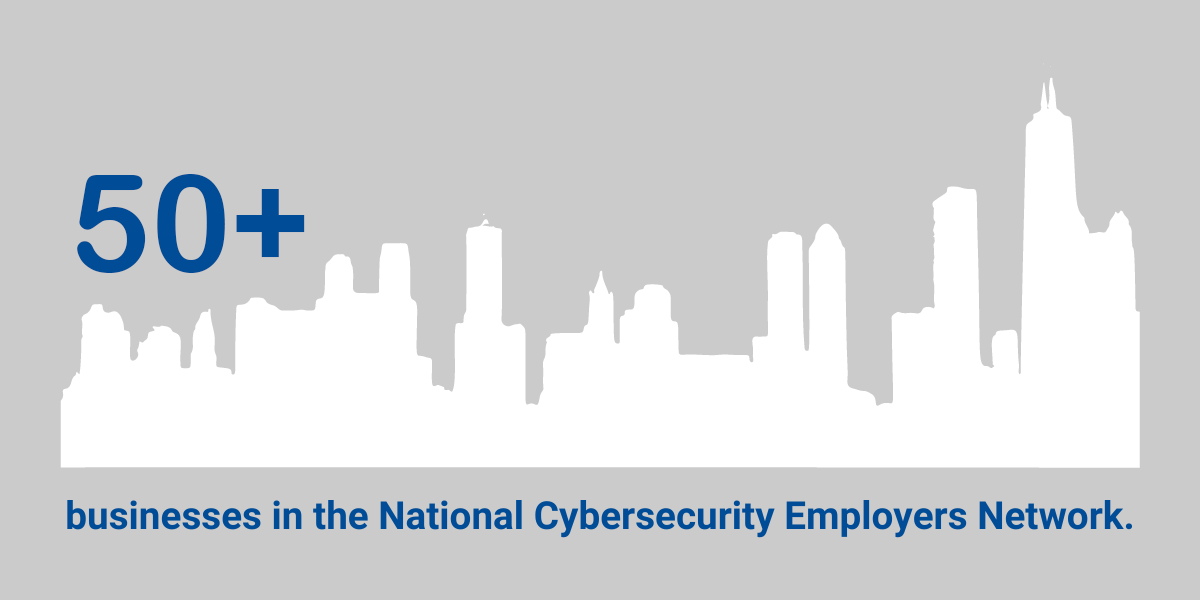 Forty-plus businesses in the National Cybersecurity Employers Network