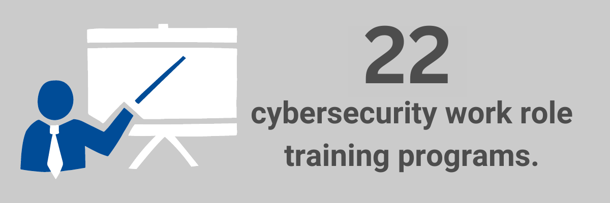 Twenty cybersecurity work role training programs